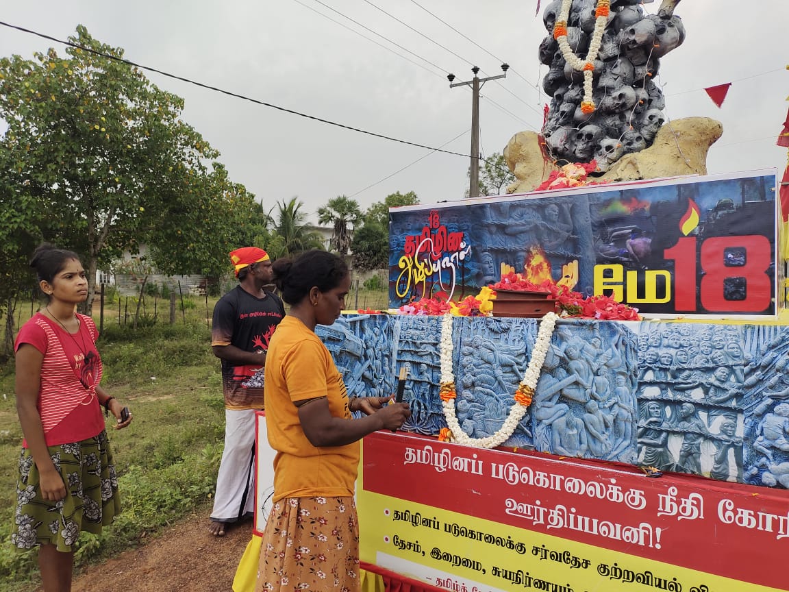 மல்லாவியை அண்மித்துள்ள தமிழின அழிப்பு நினைவூர்தி! 16