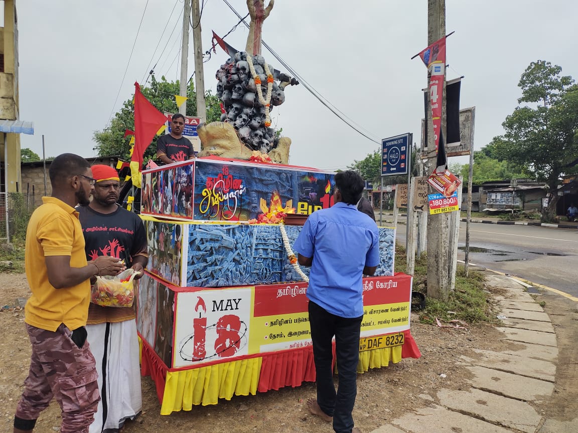 மல்லாவியை அண்மித்துள்ள தமிழின அழிப்பு நினைவூர்தி! 12